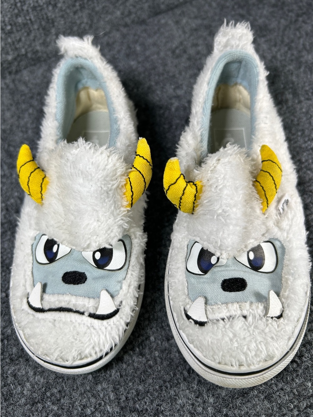 Vans Yeti Classic Slip-Ons with Faux Fur Toddler Size 9